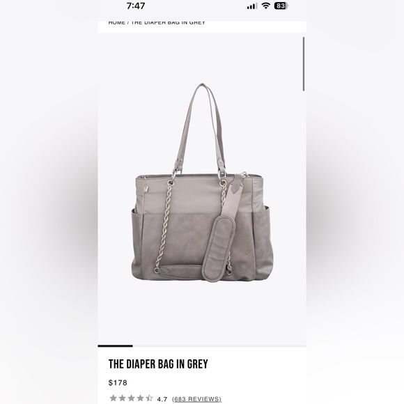 Beis Diaper Bag NWT - Picture 6 of 8